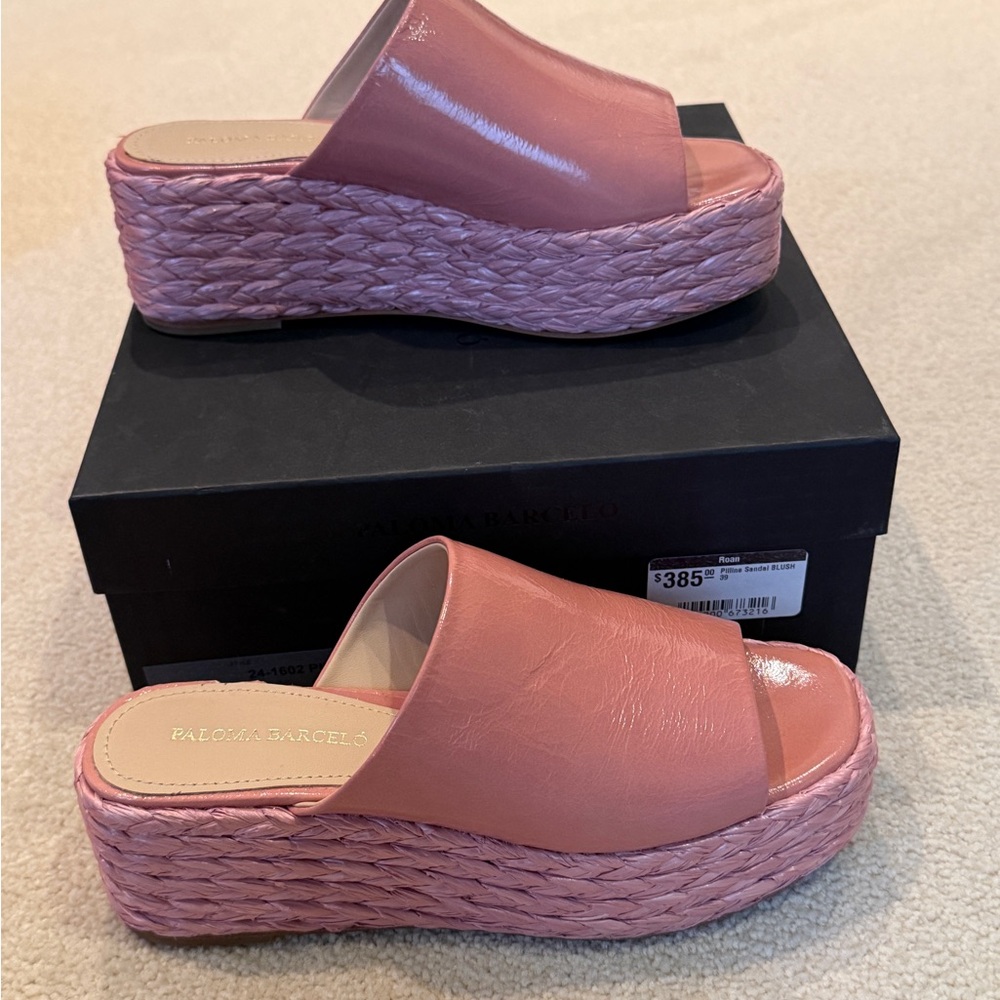 Paloma Barcelo Blush Pink Platform Sandals - Picture 9 of 12